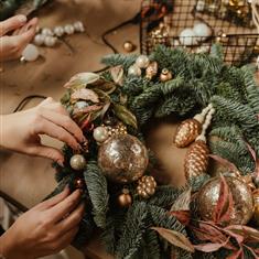 Christmas Wreath &amp; Table Centrepiece Workshop